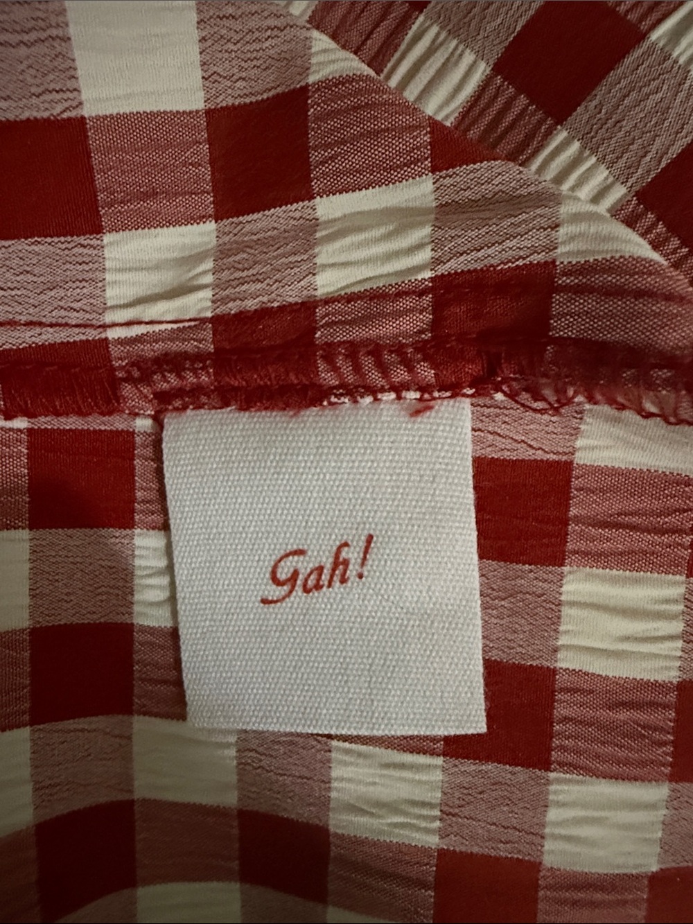 Lisa Says Gah Annie Dress in Cherry Gingham NWT - Picture 9 of 9